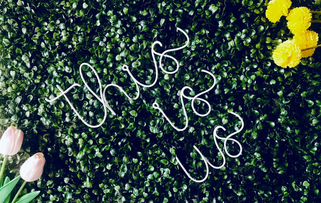 THIS IS US Wire Sign Wall Hanging Wire Wall Art Home Etsy