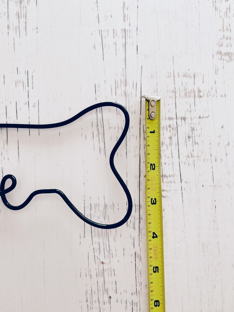 Personalized Dog Bone Name Sign Custom Dog Name Sign Wire Etsy