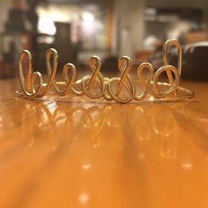 BLESSED Wire Word Bracelet Bangle | Wire Words | Wire Name Bracelet | Blessed Word Bracelet | Wire Writing