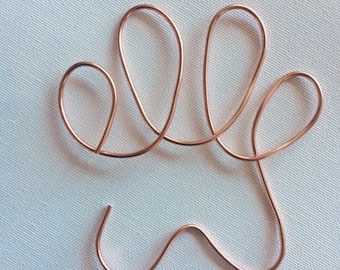 Wire PAW Wall Hanging | Wire Wall Art | Wire Words | Wire Wall Decor