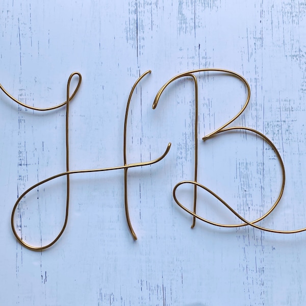 Large Letter Sign | Initial Sign | Initial Wire Sign | Wedding Initial Sign | Nursery Initial Sign