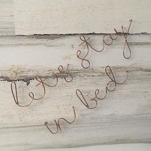 Be our guest wire sign//wire word//home decor//Bedroom decor//wire art//wire quote