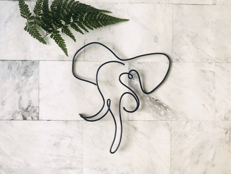Wire Elephant Wall Hanging Art Home Decor - Wire Wall Art Home Decor
