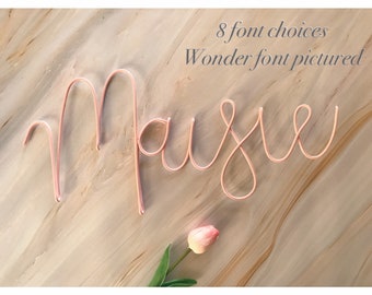 Custom Nursery Sign | Nursery Name Sign | Metal Name Sign | Wire Word Name | Wire Words |