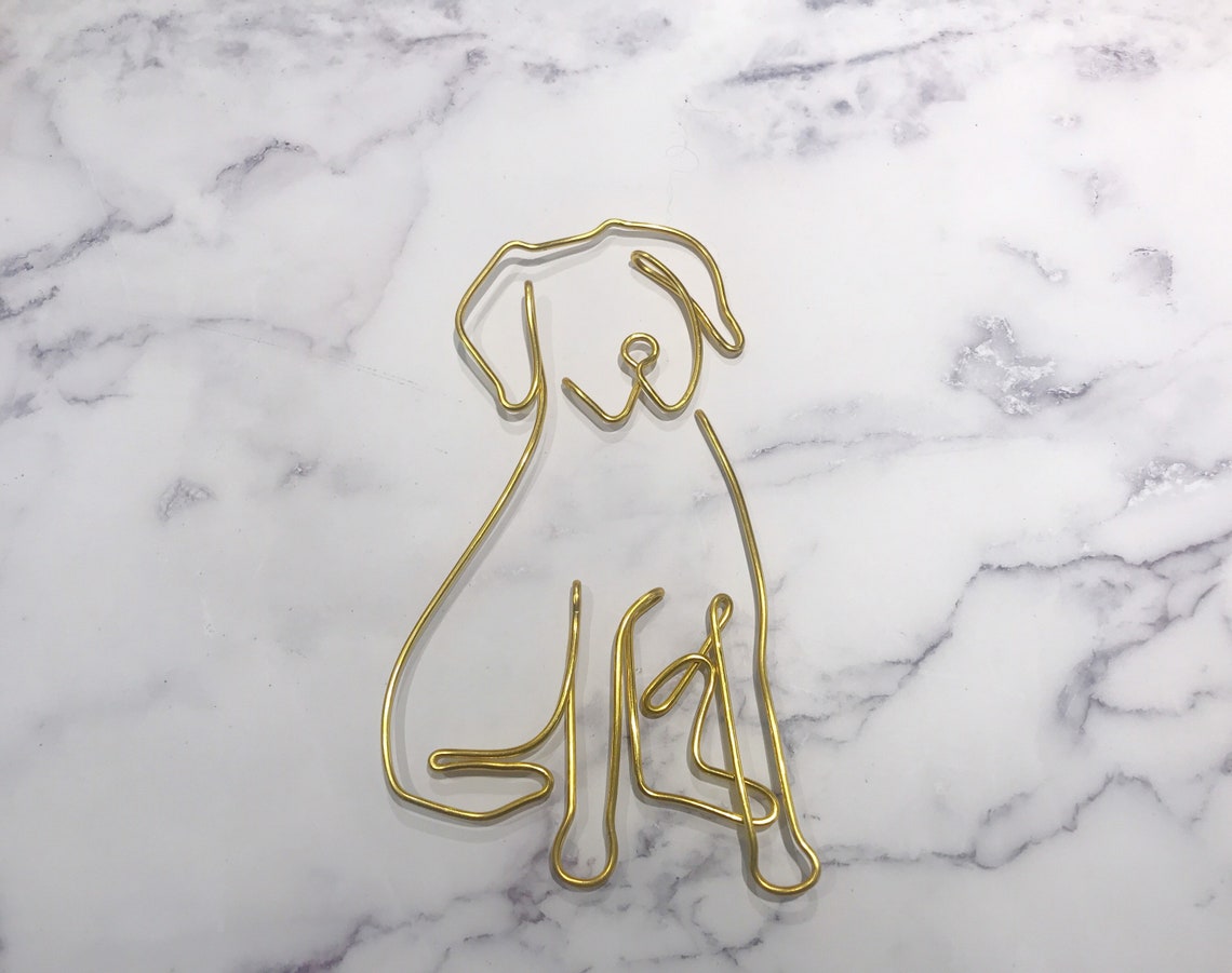 Dog Wall Art Wire Wall Art Home Decor Wall Decor Dog - Etsy