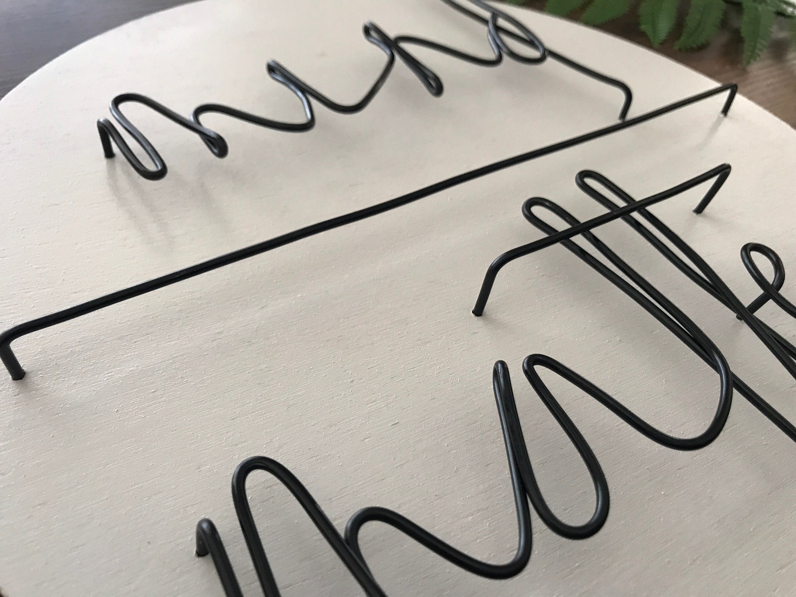 Mind Over Matter Wire & Wood Sign Inspirational Wall Hanging Etsy