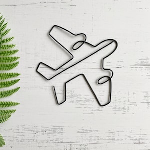 Airplane Wall Art | Wire Wall Art| Home Decor | Wall Decor | Plane Decor | Wire Plane Art | Airplane Sign | Wall Hanging