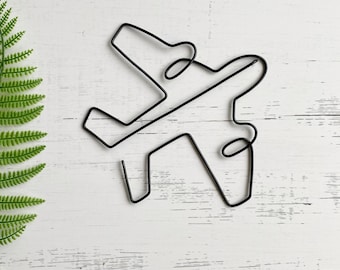 Airplane Wall Art | Wire Wall Art| Home Decor | Wall Decor | Plane Decor | Wire Plane Art | Airplane Sign | Wall Hanging