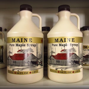 Real Maine Maple Syrup--Three Half Gallons