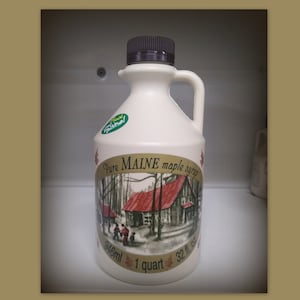Real Maine Maple Syrup in Quart Plastic Jug--FREE SHIPPING