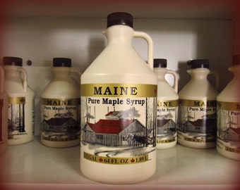Real Maine Maple Syrup in 1/2 Gallon Plastic Jug--FREE SHIPPING