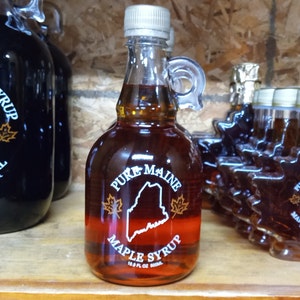 Real Maine Maple Syrup in 1/2 liter Gallone Glass Bottle--FREE SHIPPING!