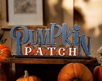 Pumpkin Patch shelf sitter, Home Decor, Fall Pumpkin decor, Pumpkin Decor, Cozy Fall Decor, Tier Tray Decor, Fall Decor, Autumn Decor,