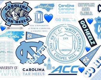 University of North Carolina Chapel Hill (UNC) - Laptop Background/ Tumbler Wrap