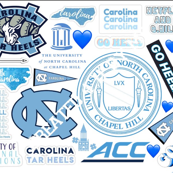 University of North Carolina Chapel Hill (UNC) - Laptop Background/ Tumbler Wrap