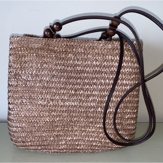 ELM BAY| Designer Women Handbag New Fashion Female Small Shoulder Bags Box  Vintage Printing Cross Body Bag Purses Handle Bag
