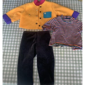 VTG 1996 PLEASANT COMPANY American Girl 18 &quot;Puppe Erster Tag Treffen Outfit