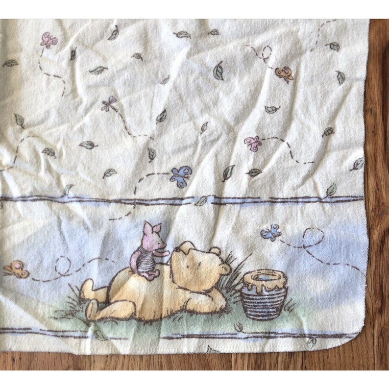 Winnie the Pooh Baby Blanket Receiving Classic Pooh Etsy
