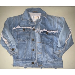 Vtg 80’s Girls London Fog Denim Cowgirl Jacket  Size S