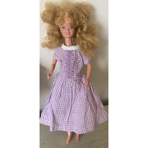 Mattel Vintage 1984 Barbie Hot Stuff Skipper Doll Handmade Dress