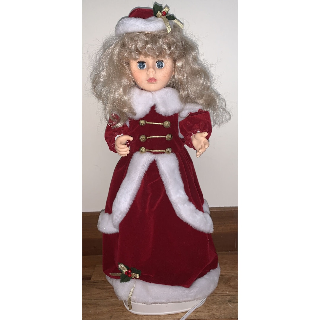 Vintage Telco Animated Christmas Village Girl Etsy