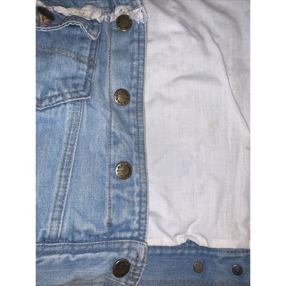 Vtg 80’s Girls London Fog Denim Cowgirl Jacket  S… - image 5