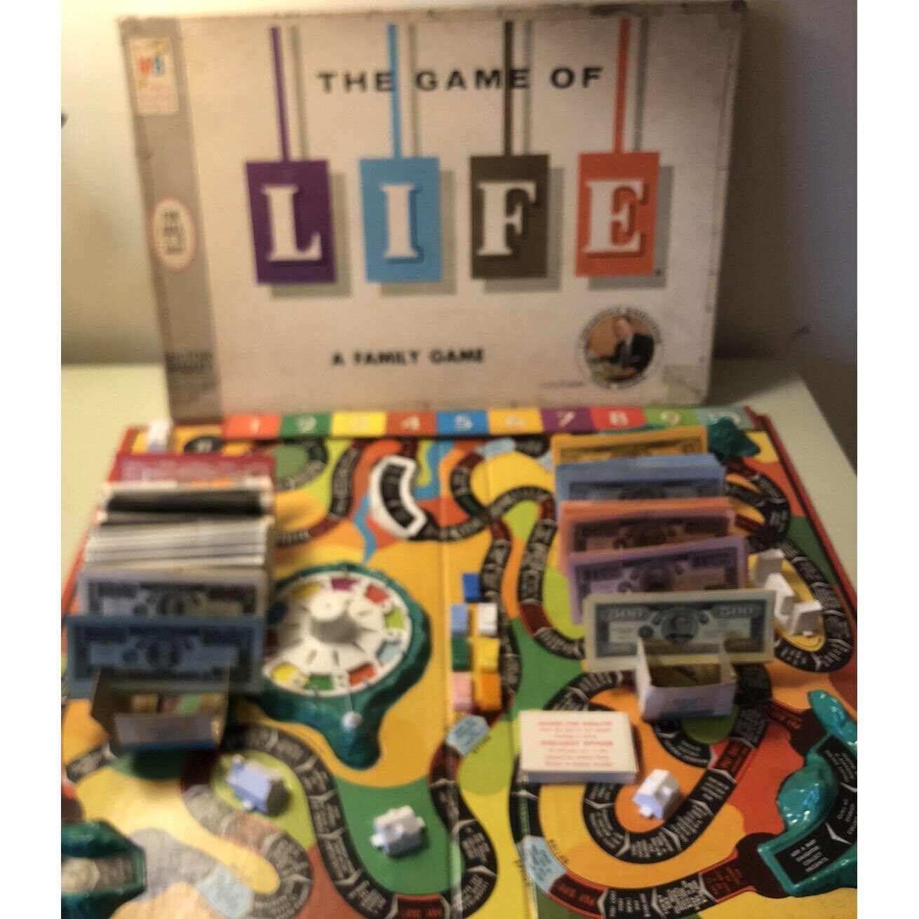 Vintage The Game Of Life Board Replacement Parts/Pieces Only, 1960