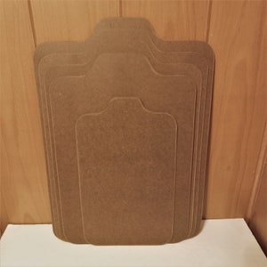 Extended Length Heat Press Boards 5 Pack of (5) T-Shirt Sizes 1/8&quot; Brown Hardboard *Please SEE LISTING For MEASUREMENTS*