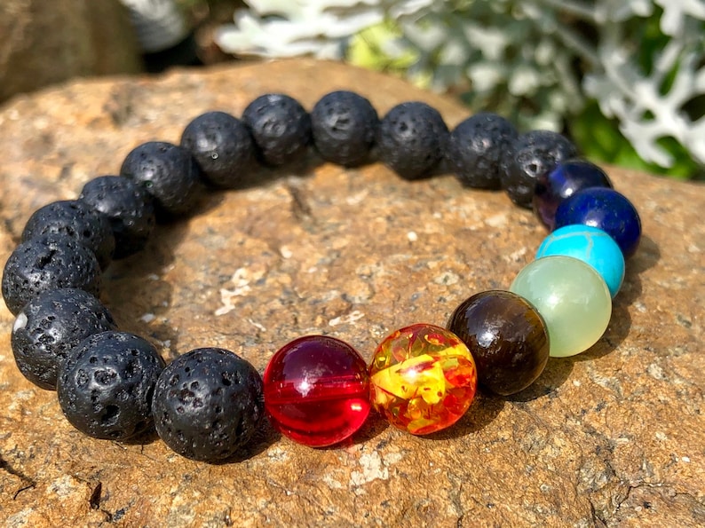 Mini chakra balancing set for healing 7 stones /& chakra bracelet meditation