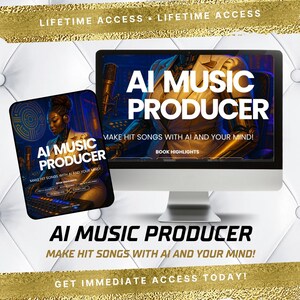 AI Music Producer eBook | Make Beats, Write Songs, and Create Studio-Quality Music with AI | Instant Download Music Production Guide