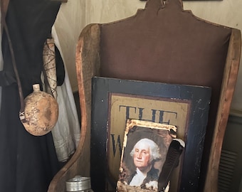 Primitive photo George - early look-primitive Abe-colonial=Americana-primitive summer-primitive americana-