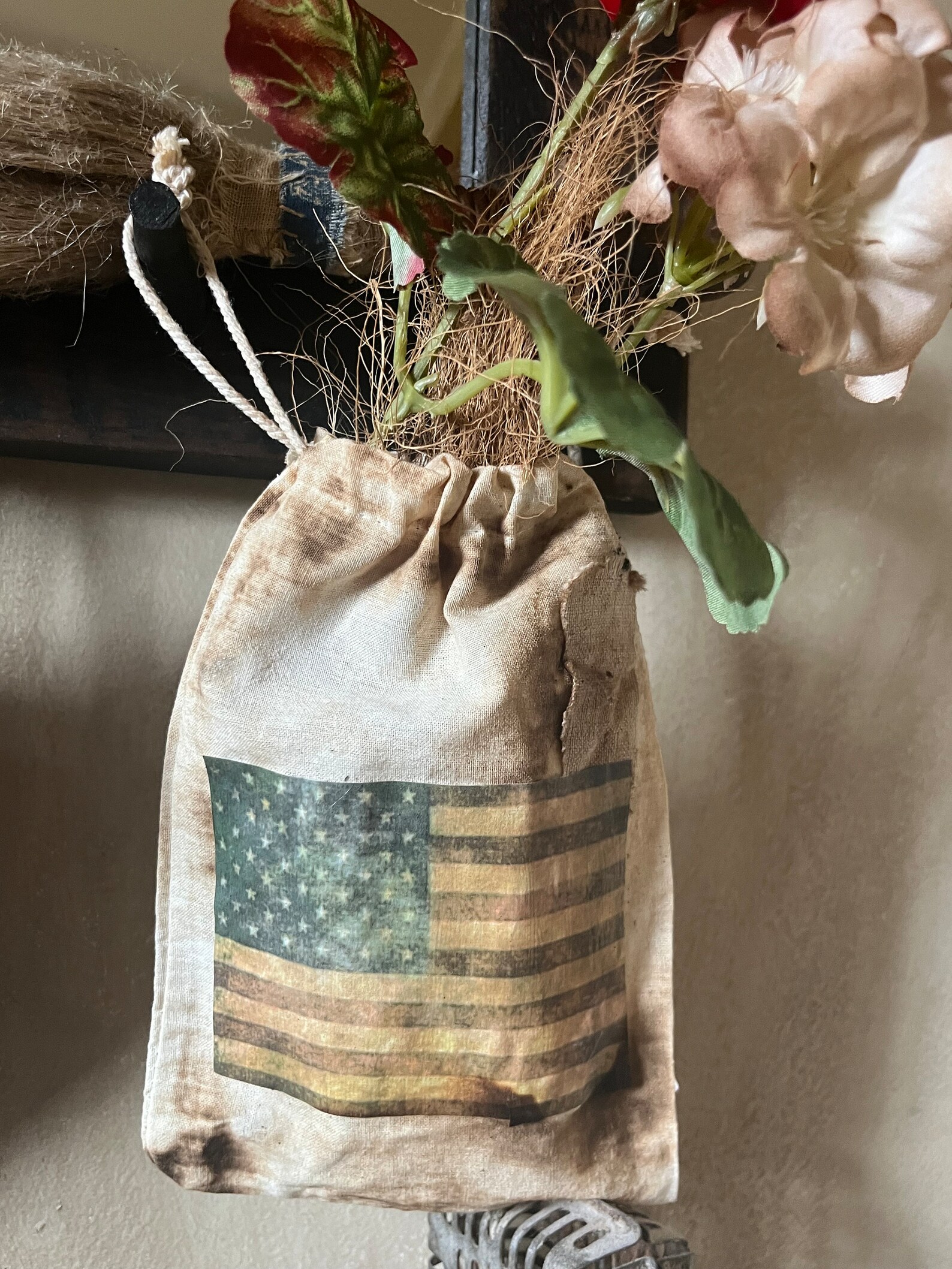 Primitive Early Look Grubby Geraniums~ Primitive Summer Flowers ...