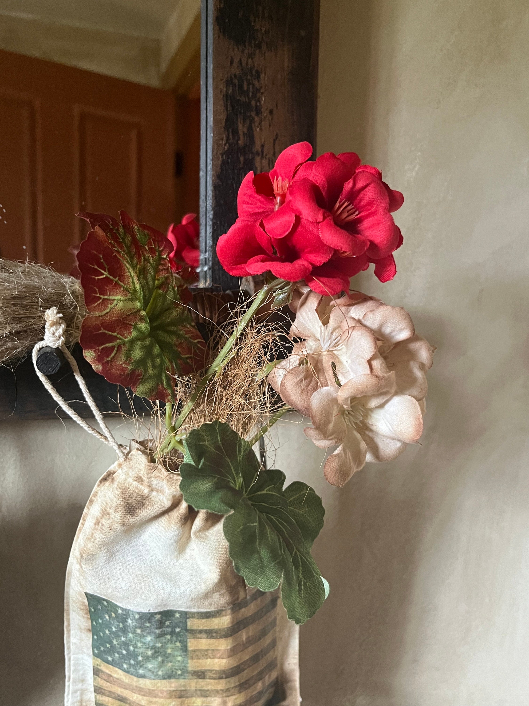 Primitive Early Look Grubby Geraniums~ Primitive Summer Flowers ...