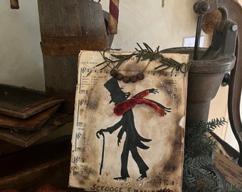 Images de silhouette de Noël primitives à l'aspect précoce ~ Noël colonial ~ Chanteurs de Noël primitifs ~ Noël à la ferme ~ Noël dans les prairies