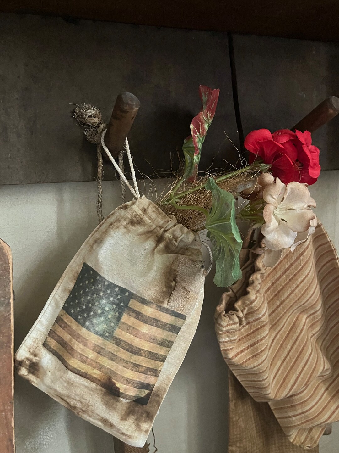 Primitive Early Look Grubby Geraniums~ Primitive Summer Flowers ...