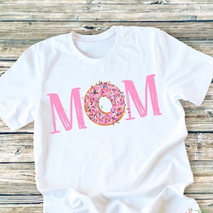 Donut Birthday Mom Shirt Doughnut Birthday Shirt Donut Sprinkles Mom Shirt image 1