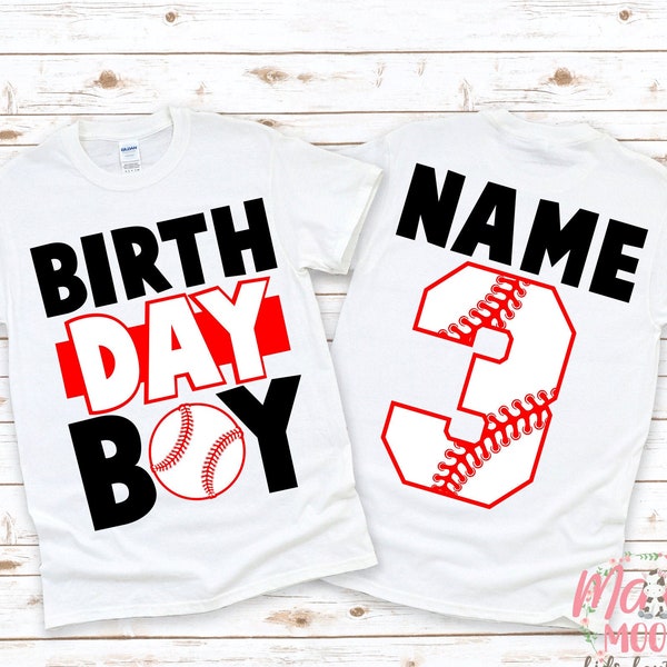 Birthday Boy Baseball Birthday Shirt | Any Age Birthday Shirt | Boys Birthday T-Shirt | Sports Birthday Shirt | Birthday Boy Shirt