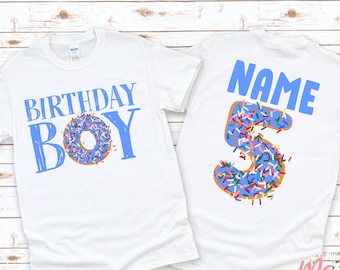 Birthday Boy T-Shirt | Custom Age Birthday Shirt | Donut Birthday T-Shirt | Sprinkles Birthday Shirt | Birthday Boy Shirt