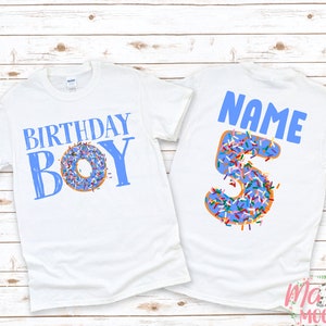 Birthday Boy T-Shirt | Custom Age Birthday Shirt | Donut Birthday T-Shirt | Sprinkles Birthday Shirt | Birthday Boy Shirt