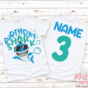 Birthday Shark Shirt | Boys Birthday Shirt | Any Age Birthday T-Shirt |  Birthday Boys Shirt