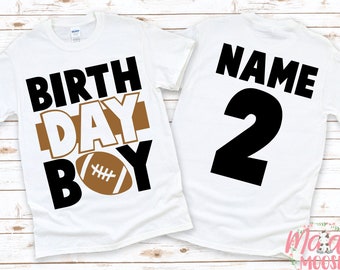 Football Birthday Shirt | Custom Age Birthday Shirt | Boys Birthday T-Shirt | Sports Birthday Shirt | Birthday Boy Shirt