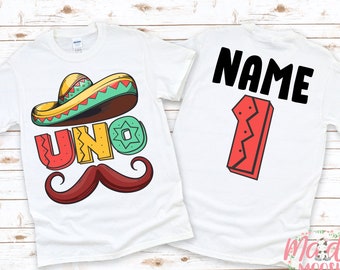 Uno Birthday Boy T-Shirt | First Birthday Shirt | 1st Birthday T-Shirt | Fiesta Birthday Shirt | Birthday Boy Shirt