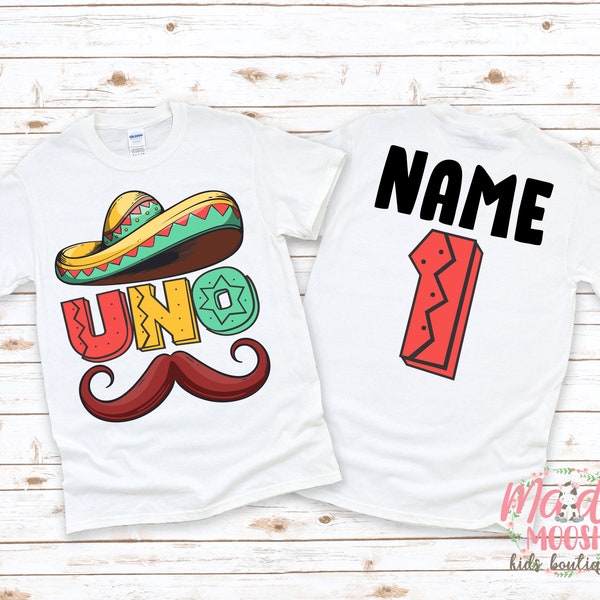 Uno Birthday Boy T-Shirt | First Birthday Shirt | 1st Birthday T-Shirt | Fiesta Birthday Shirt | Birthday Boy Shirt