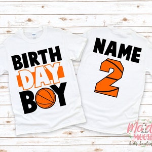 Basketball Birthday Shirt | Custom Age Birthday Shirt | Boys Birthday T-Shirt | Sports Birthday Shirt | Birthday Boy Shirt