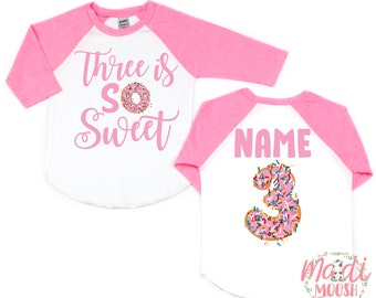 3rd Birthday Shirt Girl | Etsy