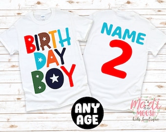 Birthday Boy Shirt | Boy's Birthday Shirt | ANY AGE Birthday Shirt | 2nd Birthday Shirt | Cool Birthday Shirt | Birthday Boy Shirt