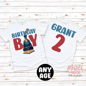 Train Birthday T-Shirt | Birthday Boy Birthday Shirt | Locomotive Birthday T-Shirt | Kids Birthday Shirt | Birthday Boy Shirt