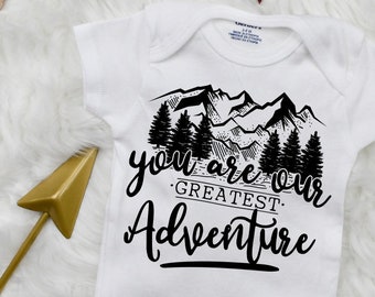 Adventure Baby Onesie® – Hiking, Camping & Outdoors Newborn Outfit | Perfect Baby Shower Gift