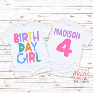 Birthday Girl Shirt | Girls Birthday  Shirt | Any Age Birthday Shirt | Kids Birthday Shirt | Birthday Girl Shirt