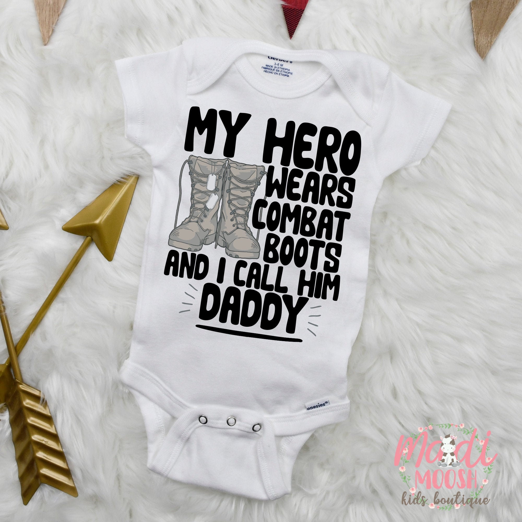 Army onesie for store baby boy
